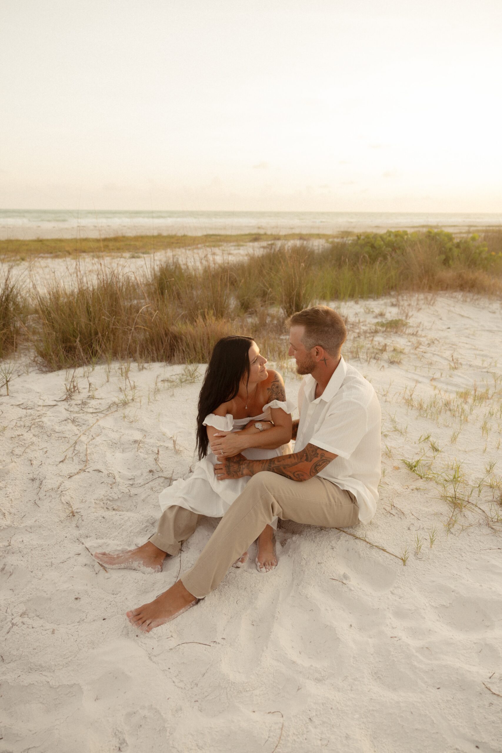 beach engagement session